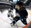 Trevor Hagan / The Canadian Press files
Winnipeg Jets' Alexander Burmistrov, right, plays the puck in front of Minnesota Wild's Maxime Fortunus during second period NHL hockey action in Winnipeg, Tuesday, September 22, 2015.