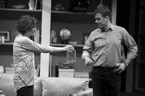 Bruce Monk photosPay up, potty-mouth: Sarah Constible as Carey, left, and Gabriel Gosselin as Simon in The Swearing Jar.