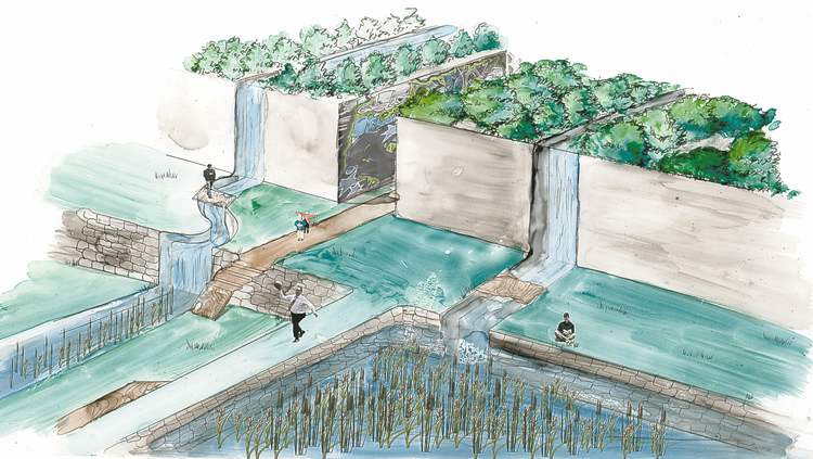 Another team's plan combines dense residential development with a living prairie.