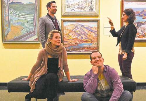 Connie Manfredi (standing, right) is pleased to land a role that is such a perfect fit and that gives her career a boost.