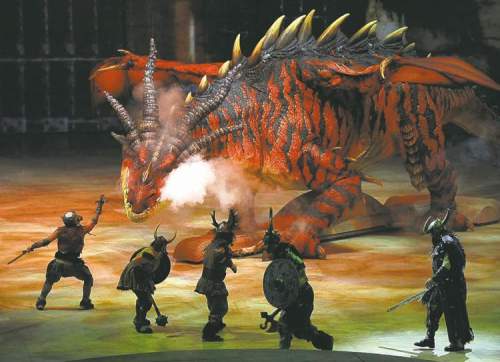 Winnipeg Free Press
BORIS MINKEVICH / WINNIPEG FREE PRESS A performance of the How To Train Your Dragon Live Spectacular at the MTS Centre Wednesday.