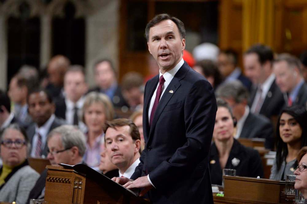 ADRYIAN WYLE / THE CANADIAN PRESS
Finance Minister Bill Morneau tables the federal budget in the House of Commons in Ottawa this afternoon.
