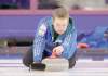 Tim Smith/Brandon Sun
Tim Smith / Brandon Sun Skip Cole Peters throws a rock during his team�s win over Carter Watkins� Swan River rink at the junior provincial curling championships in Brandon on Friday.