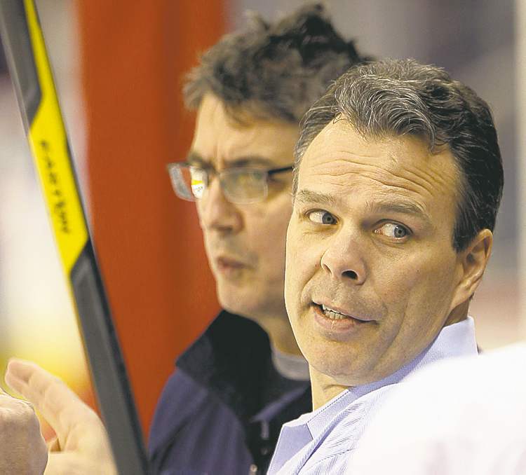 JOE BRYKSA / WINNIPEG FREE PRESS archives
Jets GM Kevin Cheveldayoff expects a smaller training camp � with 25-27 players.