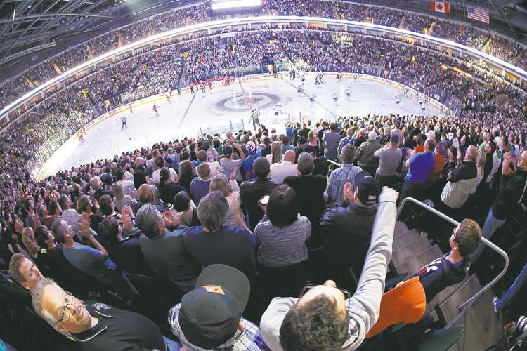 TREVOR HAGAN / WINNIPEG FREE PRESS archives
The fun starts long before the puck drops at the MTS Centre, where Winnipeg Jets fans pack the place to the rafters each and every game.