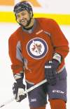Dustin Byfuglien is among the league leaders in ice time early this season.