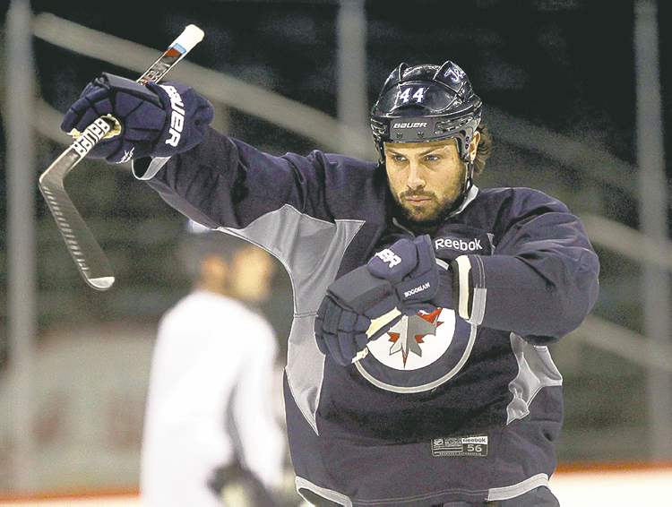 JOE BRYKSA / WINNIPEG FREE PRESS
Zach Bogosian says he's recovered from wrist surgery.