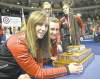 CP
Ontario�s skip Rachel Homan (from left) third Emma Miskew, second Alison Kreviazuk and lead Lisa Weagle show off the hardware Sunday.