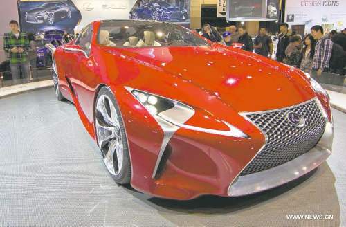 Lexus LF-LC conecpt car at last month's Toronto auto show. Lexus models topped J.D. Power's dependability index.