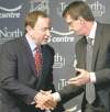 David Lipnowski / The Canadian Press archives
True North Sports and Entertainment Limited chairman Mark Chipman (right) and NHL commissioner Gary Bettman are on friendly terms.