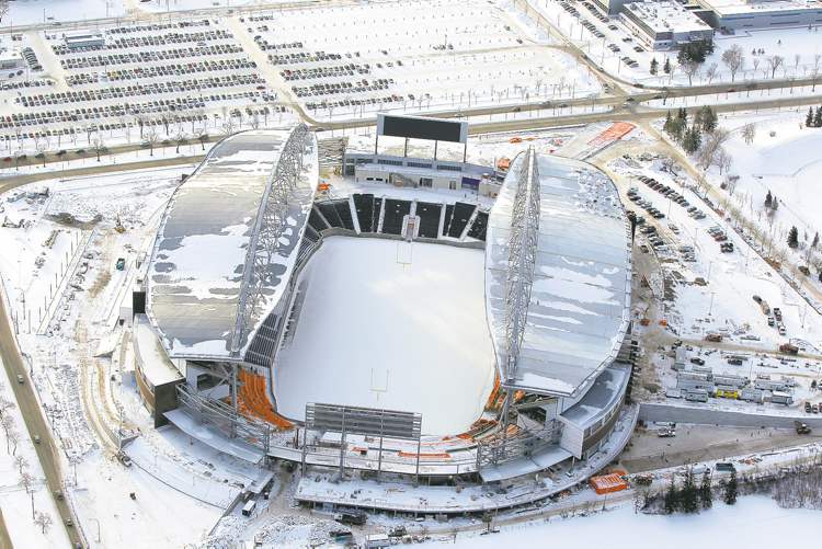 BORIS MINKEVICH / WINNIPEG FREE PRESS archives
It's looking more and more likely Winnipeg will host the NHL's Heritage Classic in March 2016 at Investors Group Field. It's become one of hockey's signature events.