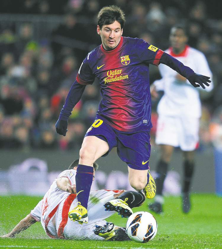 CP
FC Barcelona's Lionel Messi is a piece of dynamite who can explode in the face of an opponent at any time.