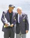 Tribune Media MCT
Gary W. Green / mcclatchey news serviceTiger Woods and Arnold Palmer share a laugh after Woods won his eighth           Arnold Palmer Invitational in Orlando on Monday.