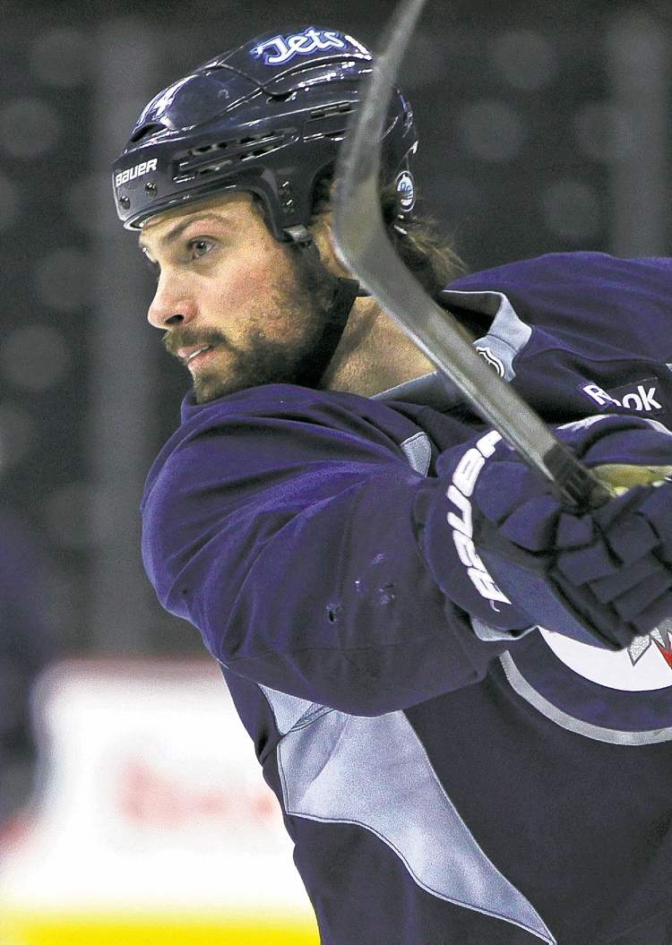Mike Deal / Winnipeg Free Press
Jets defenceman Zach Bogosian never fails to stand up for his team, whether it's with fisticuffs against opponents or with the media, win or lose.