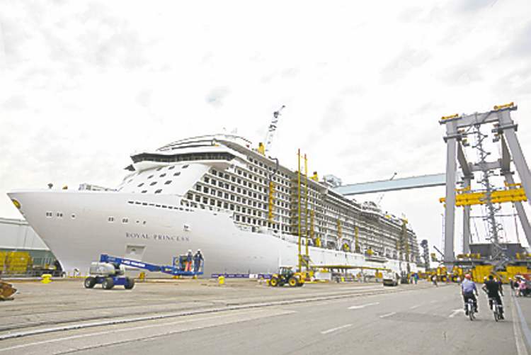 Postmedia
Royal Princess under construction at Fincantieri shipyard in Italy.
