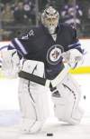 MIKE DEAL / WINNIPEG FREE PRESS
Winnipeg Jets' goaltender Ondrej Pavelec