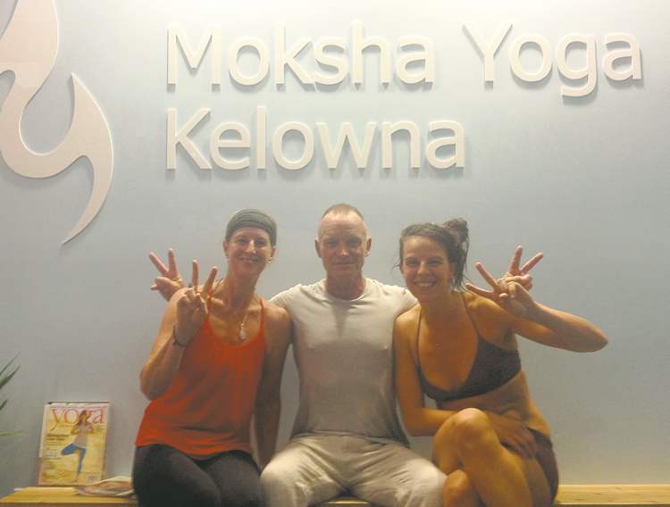 CP
Trish Crick, left, and Kylie Sutton, right, pose for a photo with Sting in Kelowna.