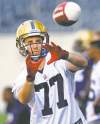 Receiver Taylor Renaud was on his way to the gym when his phone rang and a dream came true.