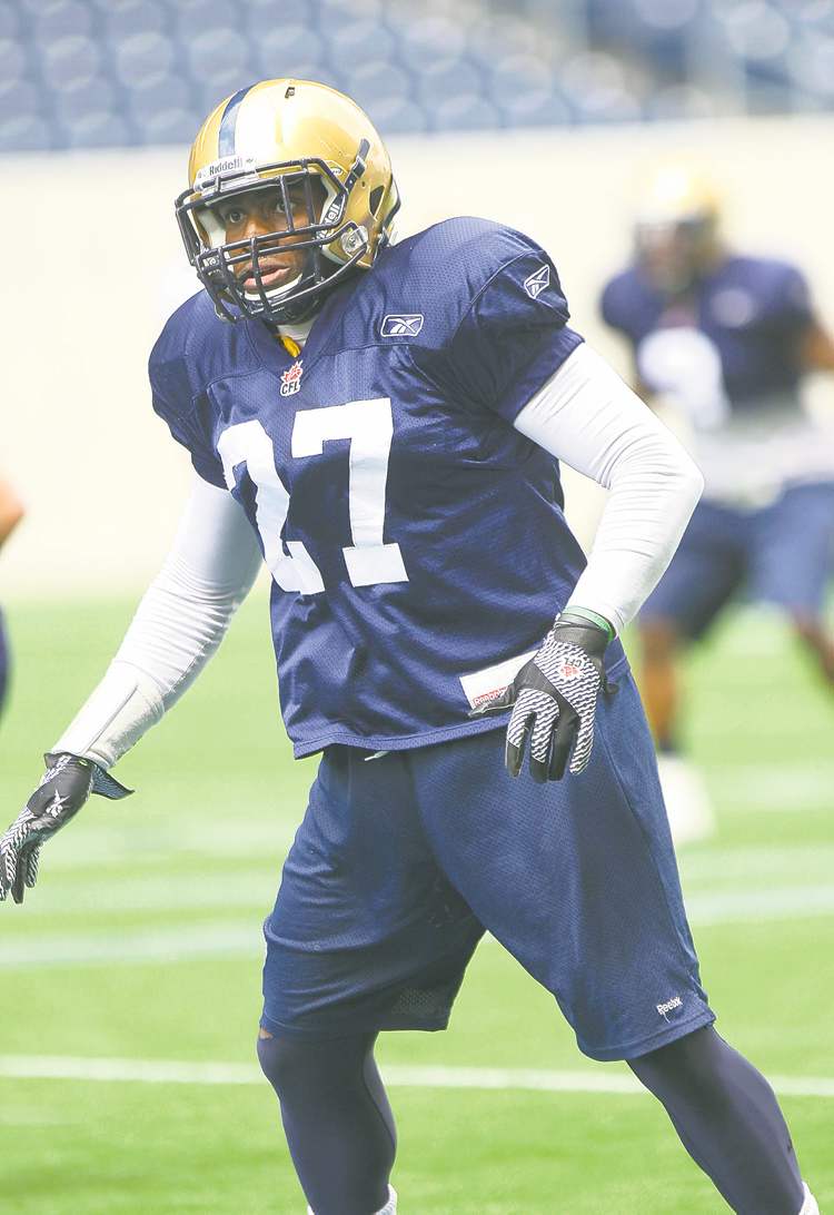 joe bryksa / winnipeg free press
Terrell Parker may be short on game time, with just five CFL games to his name, but he's determined and greatly improved.