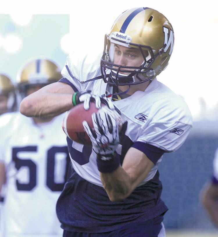 Ruth Bonneville / Winnipeg Free Press
After being drafted in 2011, Blue Bombers slotback Jade Etienne is finally catching on, according to head coach Tim Burke.