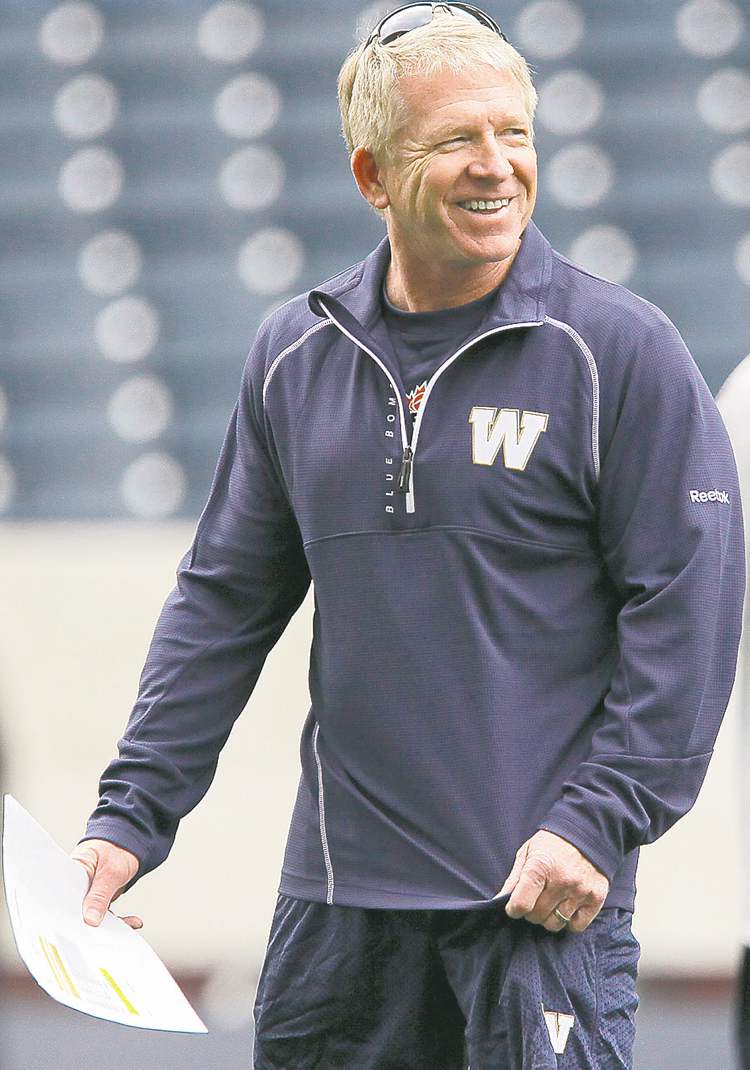 John Woods / The Canadian Press archives
Winnipeg Blue Bombers' head coach Tim Burke