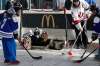 JOHN WOODS / WINNIPEG FREE PRESS
What else would children do at a Hometown Hockey event at The Forks but play hockey?