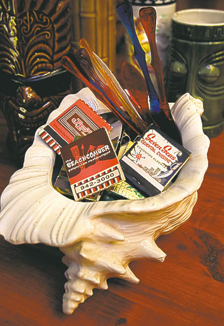 Knick-knacks pay homage to Winnipeg's Tiki bar past.