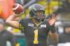 CP
Slippery Hamilton quarterback Henry Burris should prove a more elusive target than the lead-footed Anthony Calvillo.