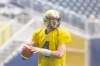 Ruth  Bonneville / Winnipeg Free Press
Winnipeg Blue Bombers QB Buck Pierce has the green light to bolt from the pocket if he feels so inclined. Sliding is optional.