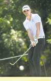 Wayne Glowacki / Winnipeg Free Press 
The Players Cup defending champion Chris Killmer hits an approach shot at Pine Ridge Golf Club Wednesday.