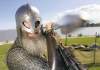 Tracy Stubbert, a.k.a. Grimnir, gives visitors to Gimli's Icelandic Festival of Manitoba a warm Viking welcome. His raiding party, Vikings Vinland, has members from across  Canada, the U.S. and  Europe.