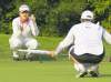 Jason Franson / the canadian press
Lydia Ko of New Zealand discusses a putt with her caddie during the first round of the LPGA's CN Canadian Women's Open in Edmonton Thursday.