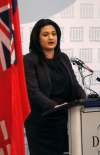 WAYNE GLOWACKI / WINNIPEG FREE PRESS
Rana Bokhari at the Manitoba Chambers of Commerce breakfast.