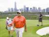 The Associated Press
With Manhattan in the background, Kevin Stadler (Walrus Jr.) stalks the fairway at The Barclays in Jersey City, N.J., on Friday.