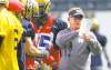 Ruth Bonneville / Winnipeg Free Press 
Blue Bombers head coach Tim Burke wasn't giving any hints about his defensive game plan for the Eskimos Saturday.
