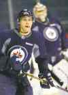 KEN GIGLIOTTI / WINNIPEG FREE PRESS
James Wright is not afraid of getting his hands dirty in an effort to impress upon Jets brass that he is an NHL-calibre player.