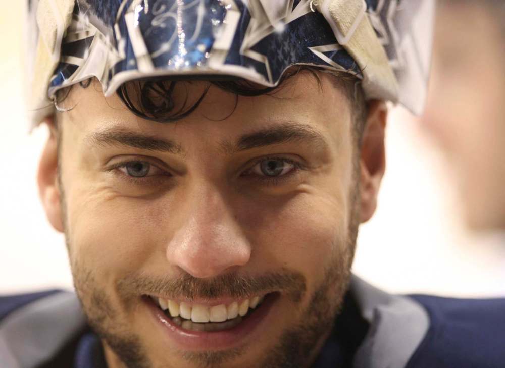 JOE BRYKSA / WINNIPEG FREE PRESS
Winnipeg Jets goaltender Ondrej Pavelec.