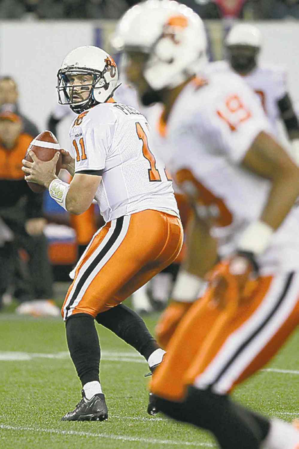 CP
John Woods / the canadian press
Lions quarterback Buck Pierce led his team on a second-half drive Friday, much to fans� delight.