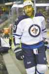 Liam Richards / THE CANADIAN PRESS
Jets defenceman Dustin Byfuglien might partner with rookie Jacob Trouba in the team's first game.