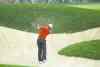 CP
Darron Cummings / the associated pressTiger Woods hits out of a bunker on the 10th hole during the fourball matches on Saturday.