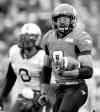 photos by jeff mcintosh / the canadian press
Calgary Stampeders' running back Jon Cornish ran roughshod over the Bombers' previously-hailed defence Saturday night, racking up 208 yards and two touchdowns. The departure of Alex Hall will not help matters.