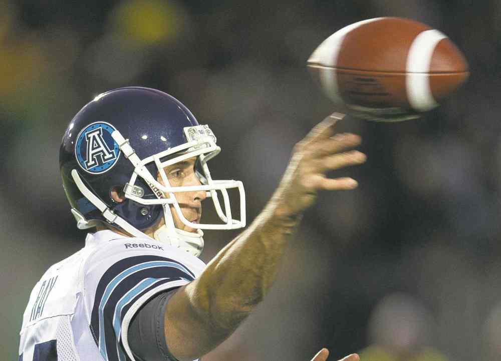 CP
Frank Gunn / the canadian press archives
Former Frito Lay delivery man Ricky Ray was discovered playing in one of football�s bush leagues by the Edmonton Eskimos. He�s been delivering wins ever since.