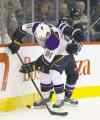 TREVOR HAGAN / WINNIPEG FREE PRESS
St. Louis Blues' Vladimir Tarasenko (91) battles with Winnipeg's Matt Halischuk Friday night at the MTS Centre.