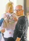 TREVOR HAGAN / WINNIPEG FREE PRESS - Makeup artist, Doug Morrow, right, contains artificial blood on the neck of Samatha Kendrick during filming of Wrong Turn 4. The horror flick is being shot at the former Brandon Mental Health Institute in Brandon, Manitoba. 11-03-07