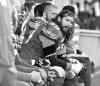 CP
Bombers� Glenn January waits for the sweet relief of the end ot the 2013 season.