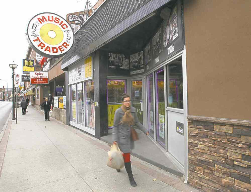 JOE BRYKSA / WINNIPEG FREE PRESS
Music Trader�s storefront has grown since it opened in 1999.