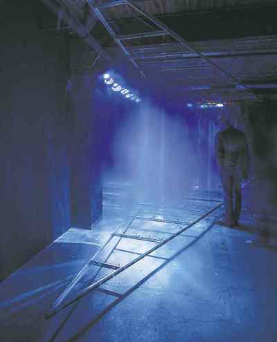 Jacqueline Young photo
David Spriggs' light-based sculptural installation.