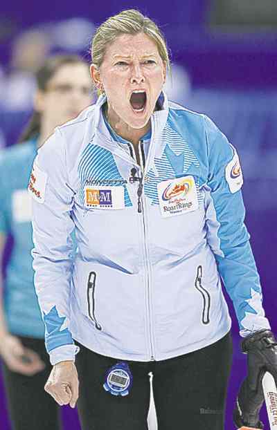 CP
John Woods / THE CANADIAN PRESS
Sherry Middaugh in action Friday night.