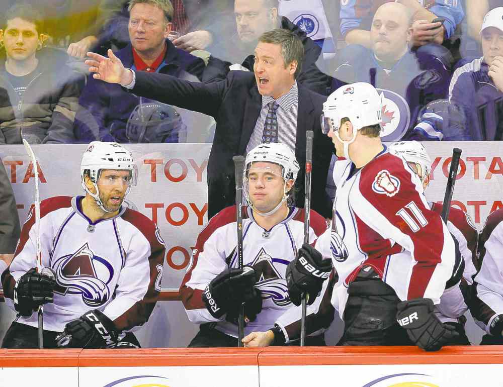 BORIS MINKEVICH / WINNIPEG FREE PRESS
Colorado Avalanche coach Patrick Roy told his players at camp he was not only a coach, but their partner. It's looking like a winning approach.