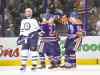 CP
Jason Franson / the canadian press files
The month of December has had Dustin Byfuglien singing the blues and glancing toward the heavens. It will be over soon, Big Buff.